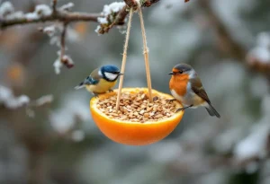 Cet agrume que vous jetez chaque matin peut devenir un refuge précieux pour les oiseaux du jardin cet hiver