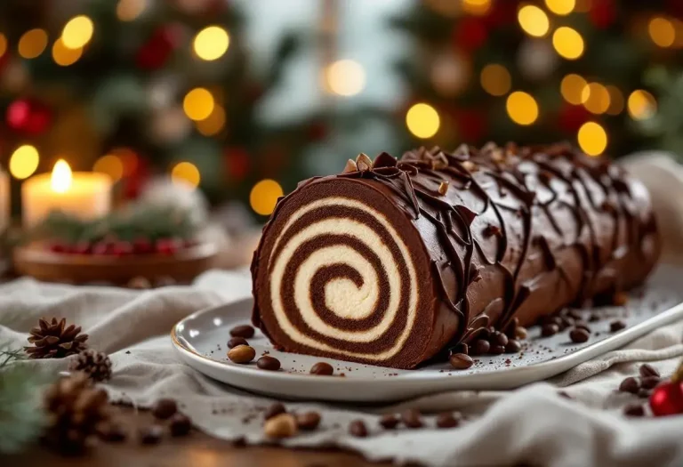 Cette bûche au chocolat et café ultra fondante fait l’unanimité à Noël : chaque bouchée est un vrai moment de fête