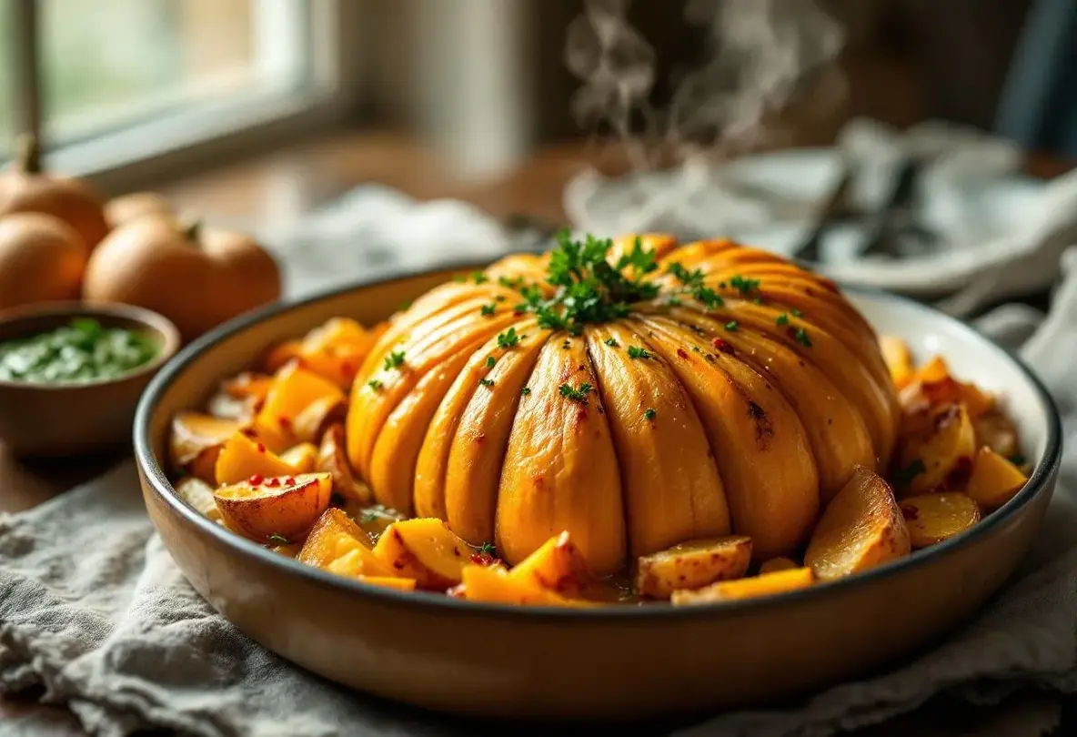 Cette courge butternut tranchée comme un rôti va bouleverser votre gratin d’automne (attention, recette incroyable)