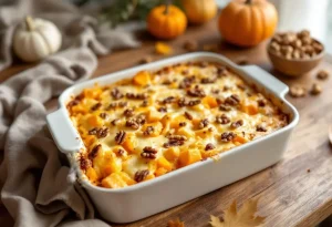 Gratin butternut fromage et noix : recette facile ultra fondante
