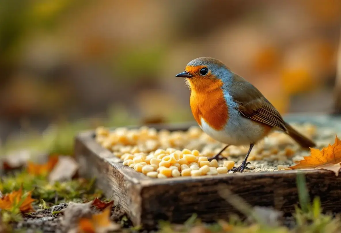 Rouges-gorges au jardin : ce soir, mettez dehors cet aliment de base à 3 centimes, que la plupart des jardiniers oublient