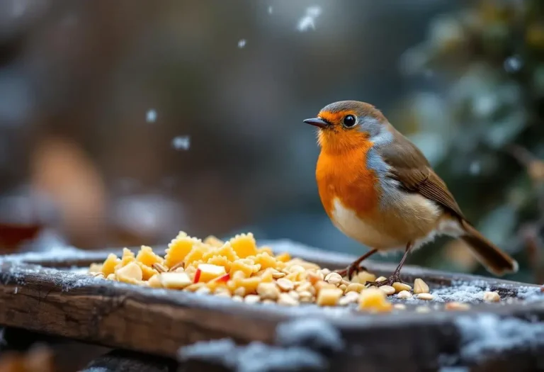 Rouges-gorges au jardin : ce soir, mettez dehors cet aliment de base à 3 centimes, que presque tous les jardiniers oublient