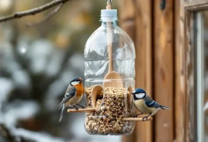 Voici comment une simple bouteille plastique devient une mangeoire parfaite pour les oiseaux