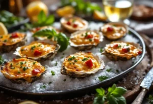 Cinq minutes sous le gril et vos huîtres se transforment en bouchées gratinées ultra gourmandes à partager pour vos apéros de fête