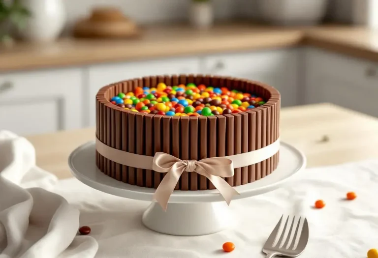 Gâteau KitKat au chocolat et ganache noire : le dessert festif facile à préparer et monter